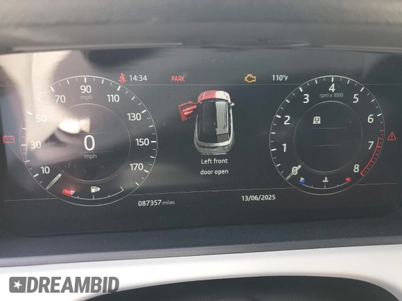 2018 Land Rover Range Rover Velar R-Dynamic SE с VIN SALYL2RV0JA747591, выставлен на аукционе Copart как лот 60323425 с пробегом 87 357 миль миль и Чистый • Clean title. История ставок и продаж доступна на DreamBid. Изображение 9.