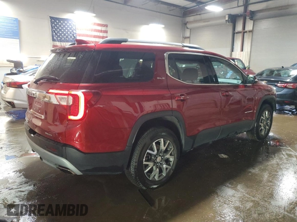 2021 GMC Acadia SLE with VIN 1GKKNRLS7MZ127362, listed as a Copart auction lot 48333485 with 58,207 mi miles and Salvage Title. Bid and sale history available at carsss.com. Image 3.