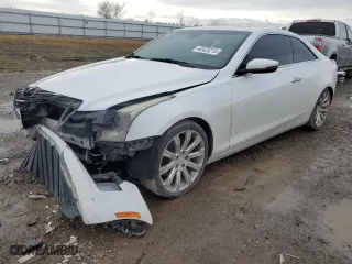 2016 Cadillac ATS Coupe Premium Collection RWD with VIN 1G6AF1RX3G0108781, listed as a Copart auction lot 42425215 with 137,116 mi miles and Salvage Title. Bid and sale history available at carsss.com. Image 1.