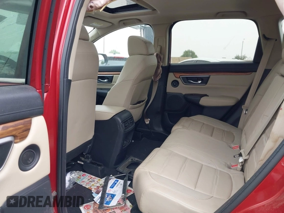2017 Honda CR-V EX-L with VIN 2HKRW1H88HH500136, listed as a IAAI auction lot 42086715 with Not Provided miles. Bid and sale history available at carsss.com. Image 8.