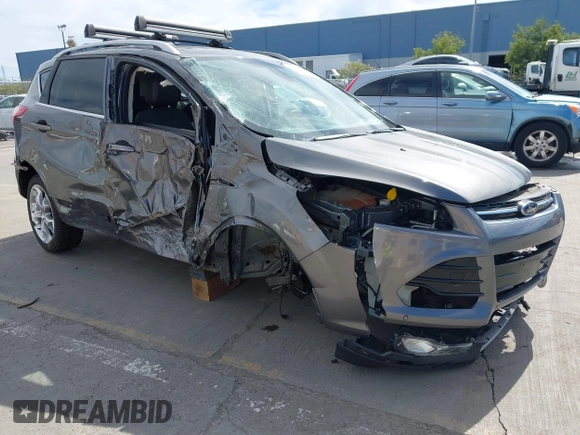 2013 Ford Escape Titanium with VIN 1FMCU0J91DUD39570, listed as a IAAI auction lot 42014892 with 55,184 mi miles and . Bid and sale history available at DreamBid. Image 1.