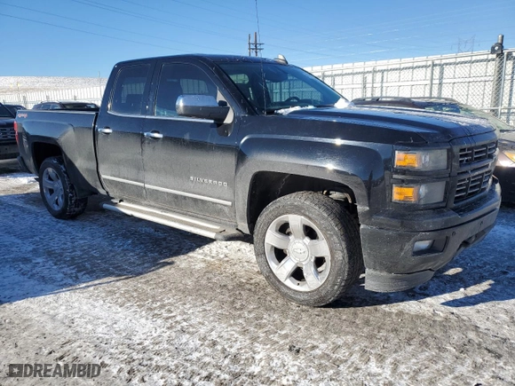 2015 Chevrolet Silverado 1500 LTZ with VIN 1GCVKSEJ9FZ310102, listed as a Copart auction lot 41371765 with 153,143 mi miles and Salvage Title. Bid and sale history available at carsss.com. Image 4.