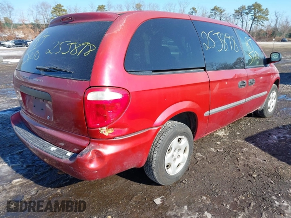2002 Dodge Caravan SE with VIN 1B4GP24362B666181, listed as a IAAI auction lot 41421348 with 999,999 mi miles. Bid and sale history available at carsss.com. Image 4.