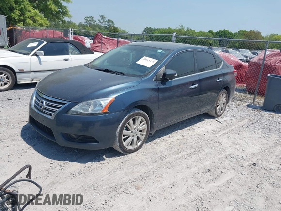2013 Nissan Sentra SV with VIN 3N1AB7AP9DL749958, listed as a IAAI auction lot 42063439 with 140,799 mi miles. Bid and sale history available at carsss.com. Image 2.
