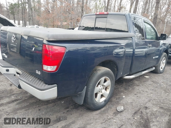2008 Nissan Titan SE with VIN 1N6AA06A08N306824, listed as a IAAI auction lot 41407249 with Not Provided miles. Bid and sale history available at carsss.com. Image 4.