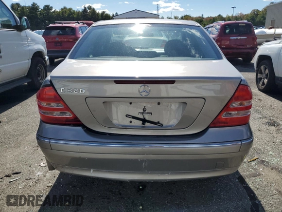 2004 Mercedes-Benz C 320 with VIN WDBRF64J54F538237, listed as a Copart auction lot 75284944 with 123,170 mi miles and Salvage Title. Bid and sale history available at DreamBid. Image 6.