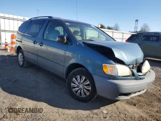 2002 Toyota Sienna LE with VIN 4T3ZF13C82U482524, listed as a Copart auction lot 82845954 with 233,908 mi miles and Salvage Title. Bid and sale history available at carsss.com. Image 4.