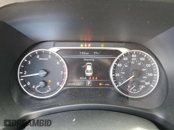 2023 Nissan Sentra SV with VIN 3N1AB8CVXPY315671, listed as a Copart auction lot 71850064 with 24,534 mi miles and Salvage Title. Bid and sale history available at carsss.com. Image 9.