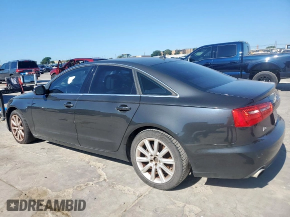 2013 Audi A6 Premium Plus with VIN WAUDFAFC5DN063589, listed as a Copart auction lot 66047015 with 108,569 mi miles and Clean title. Bid and sale history available at DreamBid. Image 2.