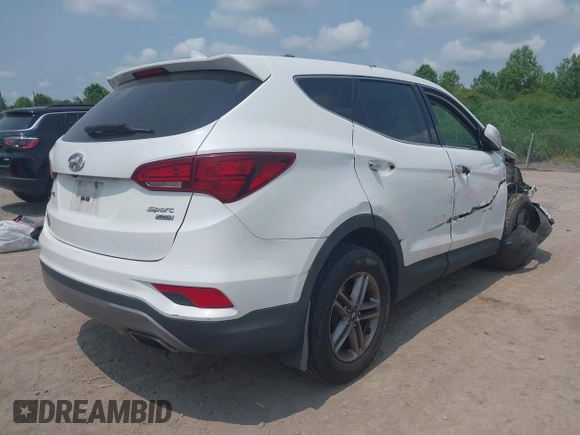 2017 Hyundai Santa Fe 2.4L with VIN 5XYZTDLB0HG383382, listed as a IAAI auction lot 42433450 with 136,610 mi miles and . Bid and sale history available at DreamBid. Image 4.