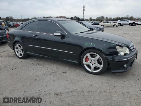 2009 Mercedes-Benz CLK 350 with VIN WDBTJ56H79F268881, listed as a Copart auction lot 79598644 with 147,088 mi miles and Salvage Title. Bid and sale history available at DreamBid. Image 4.
