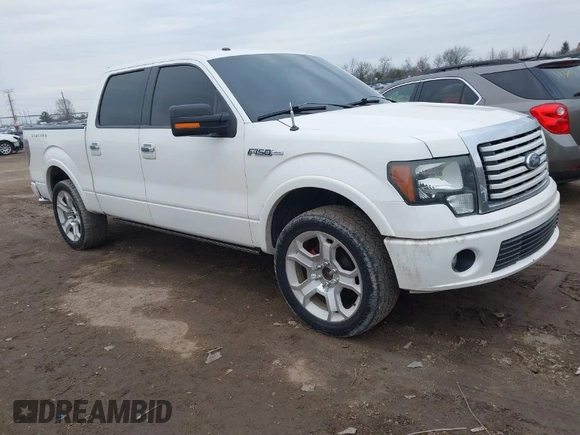 2011 Ford F-150 Lariat with VIN 1FTFW1E60BFA47055, listed as a IAAI auction lot 41693226 with 170,594 mi miles. Bid and sale history available at carsss.com. Image 1.