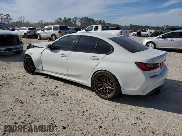 2020 BMW 3 Series M340i with VIN WBA5U7C01LFH12419, listed as a Copart auction lot 49358895 with Not Provided miles and Salvage Title. Bid and sale history available at DreamBid. Image 2.