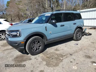 2022 Ford Bronco Sport Big Bend z VIN 3FMCR9B6XNRE04080, wystawiony jako Copart lot #49390335 z przebiegiem 44 211 mil mil oraz Szkoda całkowita • Salvage title. Historia ofert i sprzedaży dostępna na DreamBid. Obrazek 1.