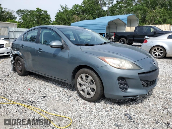 2013 Mazda 3 i SV with VIN JM1BL1TF7D1746631, listed as a Copart auction lot 57361665 with 149,891 mi miles and Salvage title. Bid and sale history available at DreamBid. Image 4.