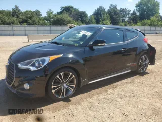 2016 Hyundai Veloster Turbo z VIN KMHTC6AE8GU266270, wystawiony jako Copart lot #62588855 z przebiegiem 111 742 mil mil oraz Szkoda całkowita • Salvage title. Historia ofert i sprzedaży dostępna na DreamBid. Obrazek 1.