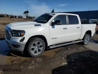 2020 Ram 1500 Big Horn with VIN 1C6SRFFT8LN241337, listed as a Copart auction lot 51426815 with 39,607 mi miles and Clean Title. Bid and sale history available at carsss.com. Image 1.