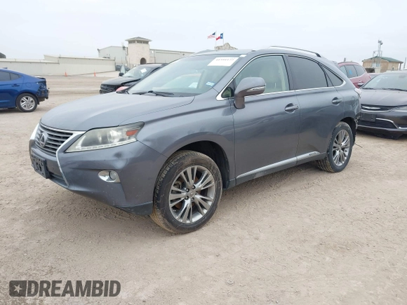 2013 Lexus RX 450h with VIN JTJBC1BA0D2440528, listed as a IAAI auction lot 41591177 with 156,869 mi miles and . Bid and sale history available at DreamBid. Image 2.