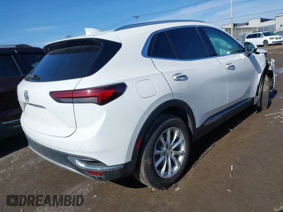2021 Buick Envision Preferred with VIN LRBAZLR45MD041450, listed as a IAAI auction lot 41820633 with 36,722 mi miles and . Bid and sale history available at DreamBid. Image 4.