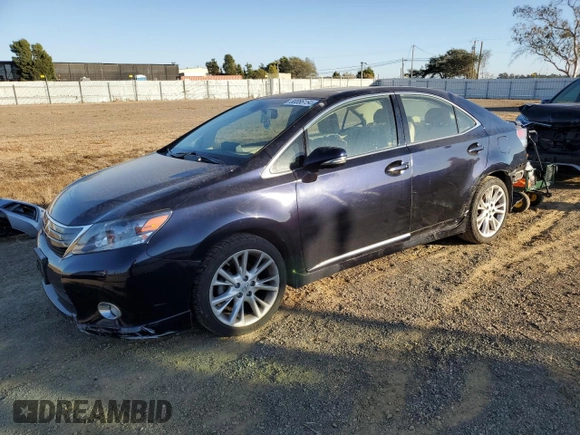 2010 Lexus HS 250h with VIN JTHBB1BA1A2017523, listed as a Copart auction lot 80086154 with 125,421 mi miles and Salvage Title. Bid and sale history available at DreamBid. Image 1.