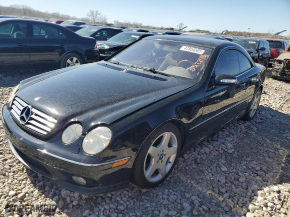 2004 Mercedes-Benz CL-Class with VIN WDBPJ75J84A042243, listed as a Copart auction lot 47954505 with 0 mi miles and Salvage Title. Bid and sale history available at carsss.com. Image 1.
