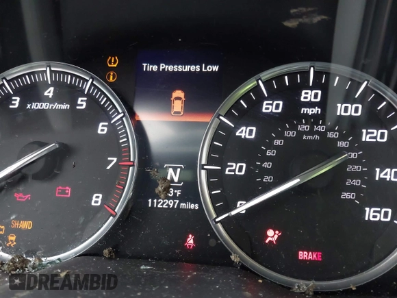 2015 Acura MDX with VIN 5FRYD4H26FB025871, listed as a IAAI auction lot 42000001 with 112,297 mi miles and . Bid and sale history available at DreamBid. Image 7.