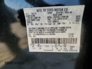 2014 Ford Explorer Limited with VIN 1FM5K7F92EGC15100, listed as a Copart auction lot 75461964 with 134,677 mi miles and Salvage Title. Bid and sale history available at DreamBid. Image 15.
