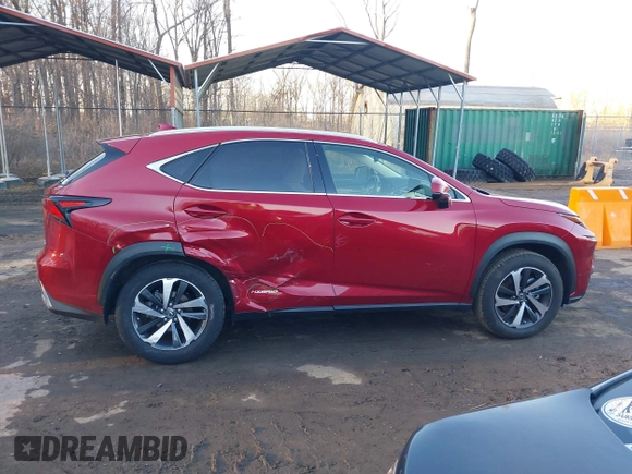 2021 Lexus NX 300h with VIN JTJGJRDZ1M2163515, listed as a IAAI auction lot 41553631 with 43,371 mi miles and . Bid and sale history available at DreamBid. Image 13.