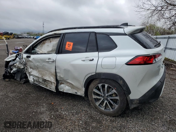 2025 Toyota Corolla Cross LE с VIN 7MUBAABG5SV128553, выставлен на аукционе Copart как лот 55774145 с пробегом Не указан миль и На запчасти • Non repairable. История ставок и продаж доступна на DreamBid. Изображение 2.
