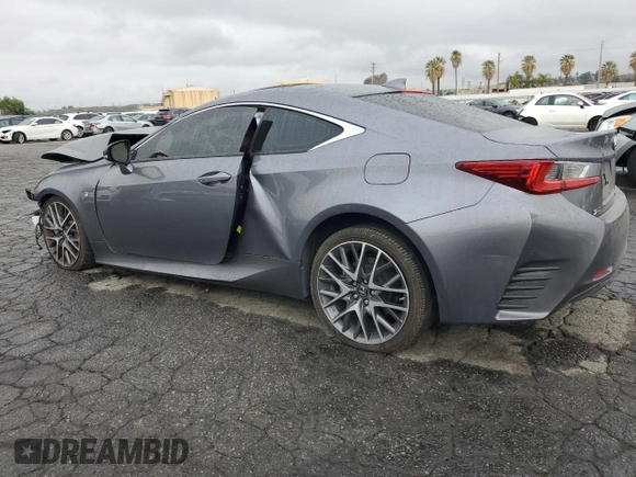 2015 Lexus RC 350 F Sport with VIN JTHHE5BC7F5007529, listed as a Copart auction lot 51106915 with 108,008 mi miles and Salvage title. Bid and sale history available at DreamBid. Image 2.