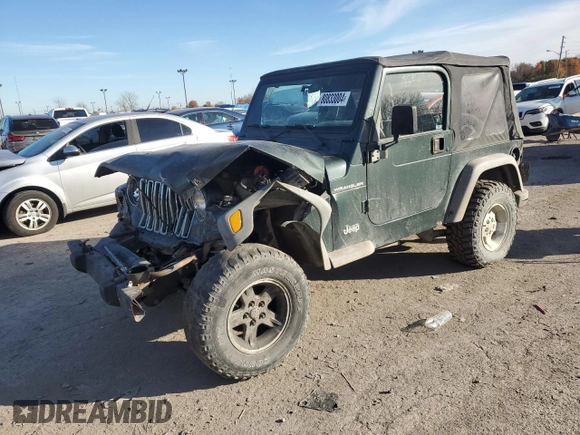 2002 Jeep Wrangler SE with VIN 1J4FA29P72P723223, listed as a Copart auction lot 80833004 with Not Provided miles and Salvage Title. Bid and sale history available at DreamBid. Image 1.