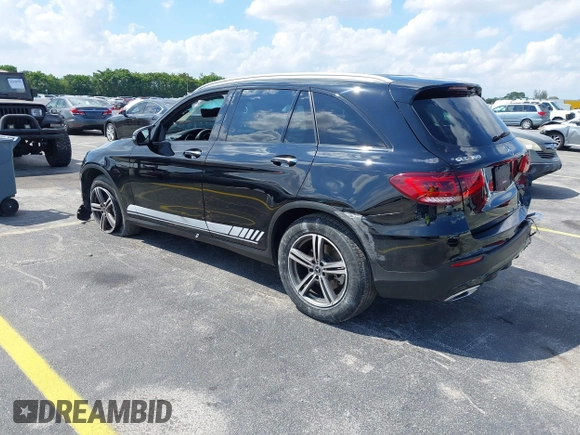 2020 Mercedes-Benz GLC 300 with VIN WDC0G8DB3LF734343, listed as a IAAI auction lot 41894613 with 88,728 mi miles and . Bid and sale history available at DreamBid. Image 3.