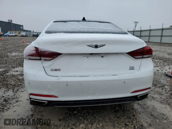 2020 Genesis G80 3.8L with VIN KMTFN4JE9LU334944, listed as a Copart auction lot 79417264 with 47,384 mi miles and Salvage Title. Bid and sale history available at DreamBid. Image 6.