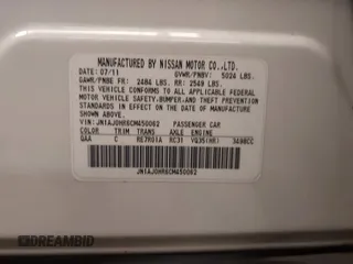 2012 Infiniti EX Journey with VIN JN1AJ0HR6CM450062, listed as a IAAI auction lot 41278098 with 141,072 mi miles. Bid and sale history available at carsss.com. Image 9.