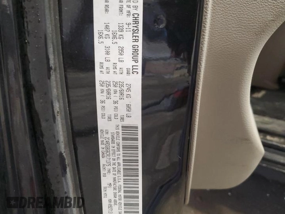 2012 Dodge Grand Caravan SE with VIN 2C4RDGBG6CR171375, listed as a Copart auction lot 53715425 with 145,004 mi miles and Clean Title. Bid and sale history available at DreamBid. Image 14.