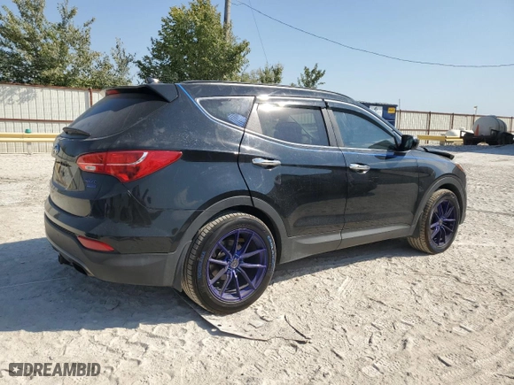 2016 Hyundai Santa Fe Sport with VIN 5XYZUDLB9GG320146, listed as a Copart auction lot 75453114 with 130,382 mi miles and Salvage Title. Bid and sale history available at carsss.com. Image 3.