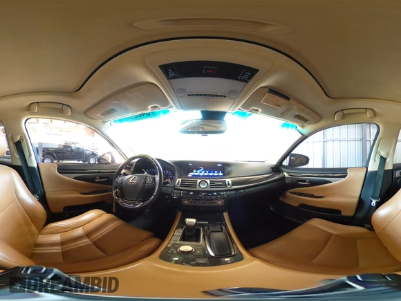 2013 Lexus LS 460 L with VIN JTHDL5EF7D5006064, listed as a Copart auction lot 54825875 with 151,236 mi miles and Salvage title. Bid and sale history available at DreamBid. Image 14.