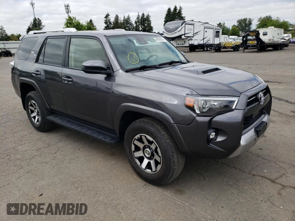 2022 Toyota 4Runner TRD Off Road with VIN JTEPU5JRXN6007051, listed as a Copart auction lot 60082665 with 59,737 mi miles and Salvage title. Bid and sale history available at DreamBid. Image 4.