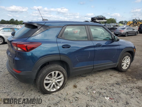 2021 Chevrolet TrailBlazer LS with VIN KL79MMS21MB145590, listed as a Copart auction lot 67846114 with 46,252 mi miles and Salvage Title. Bid and sale history available at DreamBid. Image 3.