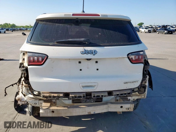 2017 Jeep Compass Sport с VIN 3C4NJCAB0HT661093, выставлен на аукционе Copart как лот 52302685 с пробегом 156 903 миль миль и Списание • Salvage title. История ставок и продаж доступна на DreamBid. Изображение 6.