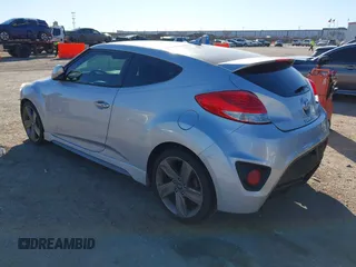 2013 Hyundai Veloster Turbo with VIN KMHTC6AE6DU162372, listed as a IAAI auction lot 41481820 with 105,650 mi miles and . Bid and sale history available at DreamBid. Image 3.