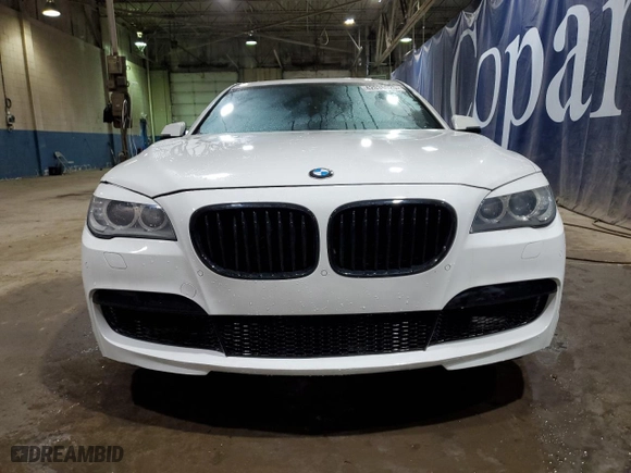 2013 BMW 7 Series 750Li with VIN WBAYE8C55DD132113, listed as a Copart auction lot 42035025 with 183,521 mi miles and Clean Title. Bid and sale history available at carsss.com. Image 5.