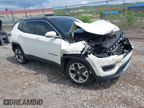 2019 Jeep Compass Limited with VIN 3C4NJDCB2KT704231, listed as a IAAI auction lot 42175991 with 70,892 mi miles and . Bid and sale history available at DreamBid. Image 1.