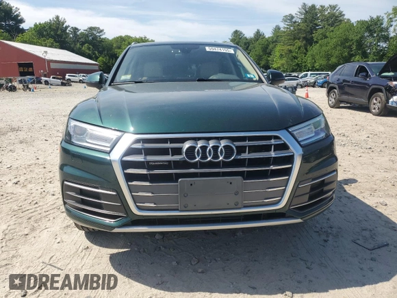 2018 Audi Q5 Premium with VIN WA1ANAFY2J2027998, listed as a Copart auction lot 59474155 with 96,309 mi miles and Salvage title. Bid and sale history available at DreamBid. Image 5.