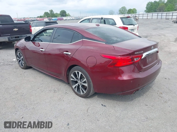 2018 Nissan Maxima SL with VIN 1N4AA6AP8JC381098, listed as a IAAI auction lot 42075548 with 119,651 mi miles and . Bid and sale history available at DreamBid. Image 3.