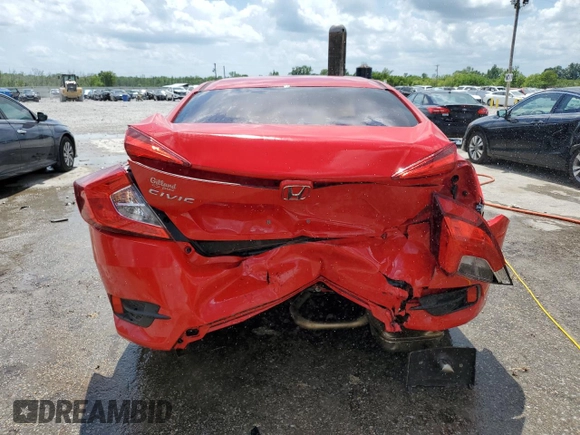 2019 Honda Civic LX with VIN 2HGFC2F65KH578149, listed as a Copart auction lot 52990095 with 63,253 mi miles and Salvage Title. Bid and sale history available at DreamBid. Image 6.