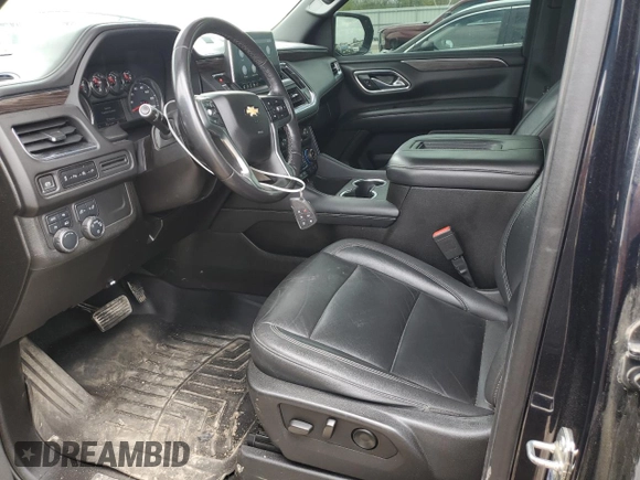 2021 Chevrolet Tahoe LT with VIN 1GNSKNKD0MR253098, listed as a Copart auction lot 53230535 with 143,689 mi miles and Salvage title. Bid and sale history available at DreamBid. Image 7.