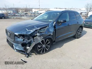 2023 Volvo XC60 Plus Dark Theme with VIN YV4L12RWXP1338603, listed as a IAAI auction lot 41675780 with 1 mi miles. Bid and sale history available at carsss.com. Image 2.