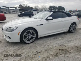 2012 BMW 6 Series 640i with VIN WBALW7C56CDX58172, listed as a Copart auction lot 44383255 with 140,240 mi miles and Salvage Title. Bid and sale history available at carsss.com. Image 1.