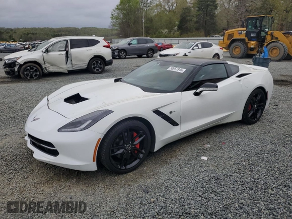 2015 Chevrolet Corvette 2LT with VIN 1G1YD2D71F5114443, listed as a Copart auction lot 50957345 with 87,930 mi miles and Salvage Title. Bid and sale history available at carsss.com. Image 1.
